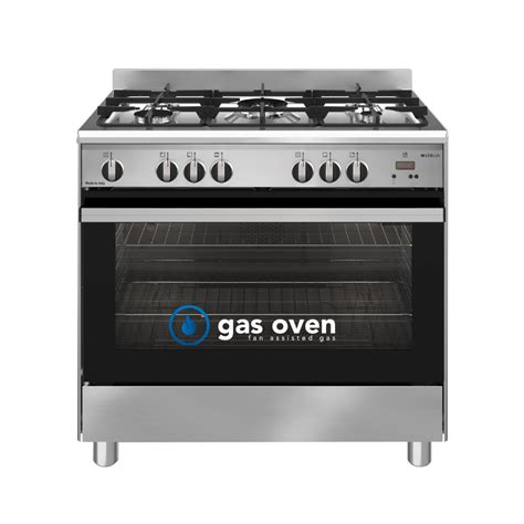 emilia 90cm stainless steel gas upright cooker